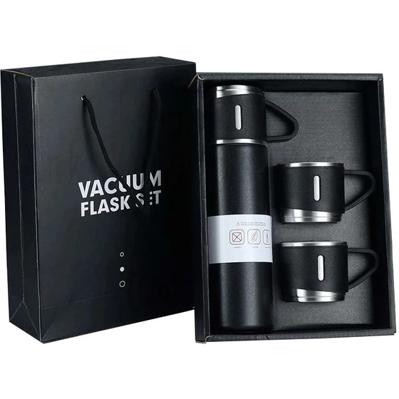 فلاسک 3 کاپ کادویی - مدل VACUUM گنجایش ۰.۵ لیتر